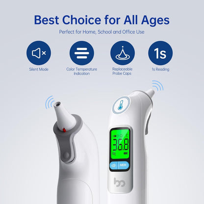 Digital Infrared Ear Thermometer – Fast, Accurate Temperature Check for Home Use