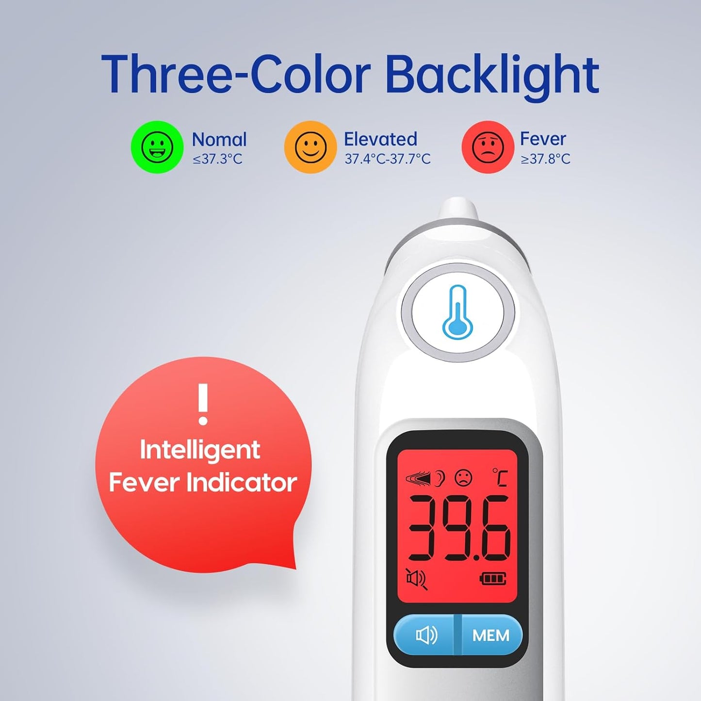 Digital Infrared Ear Thermometer – Fast, Accurate Temperature Check for Home Use