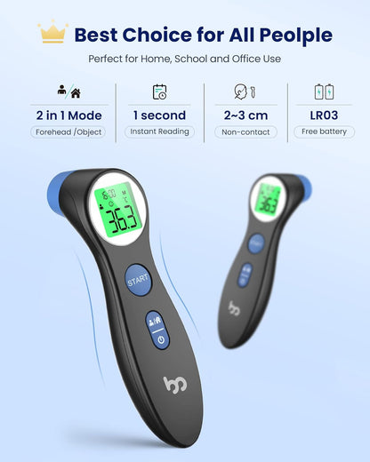 Precise Non-Contact Forehead Thermometer for Families