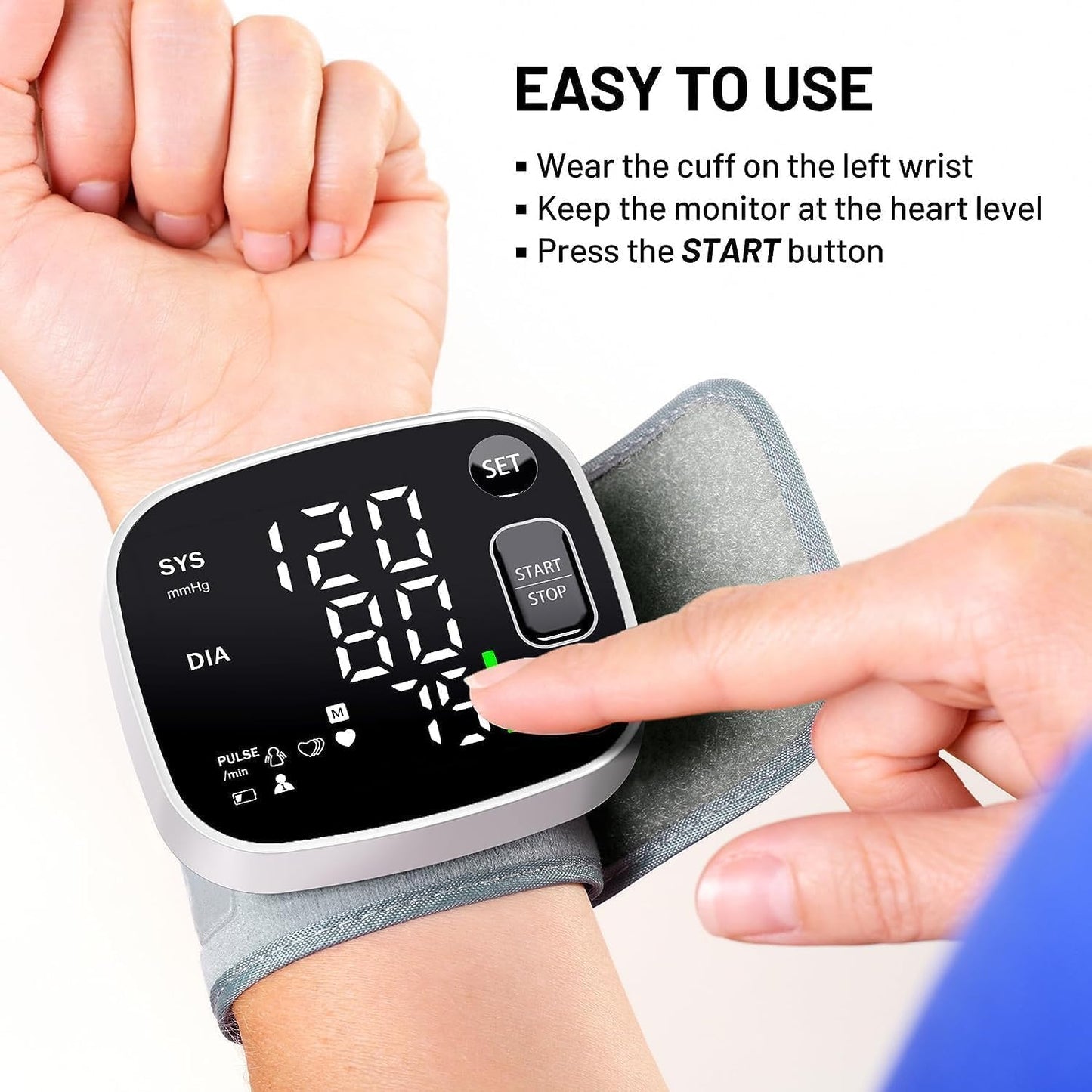 Portable Blood Pressure Monitor for On-the-Go Tracking