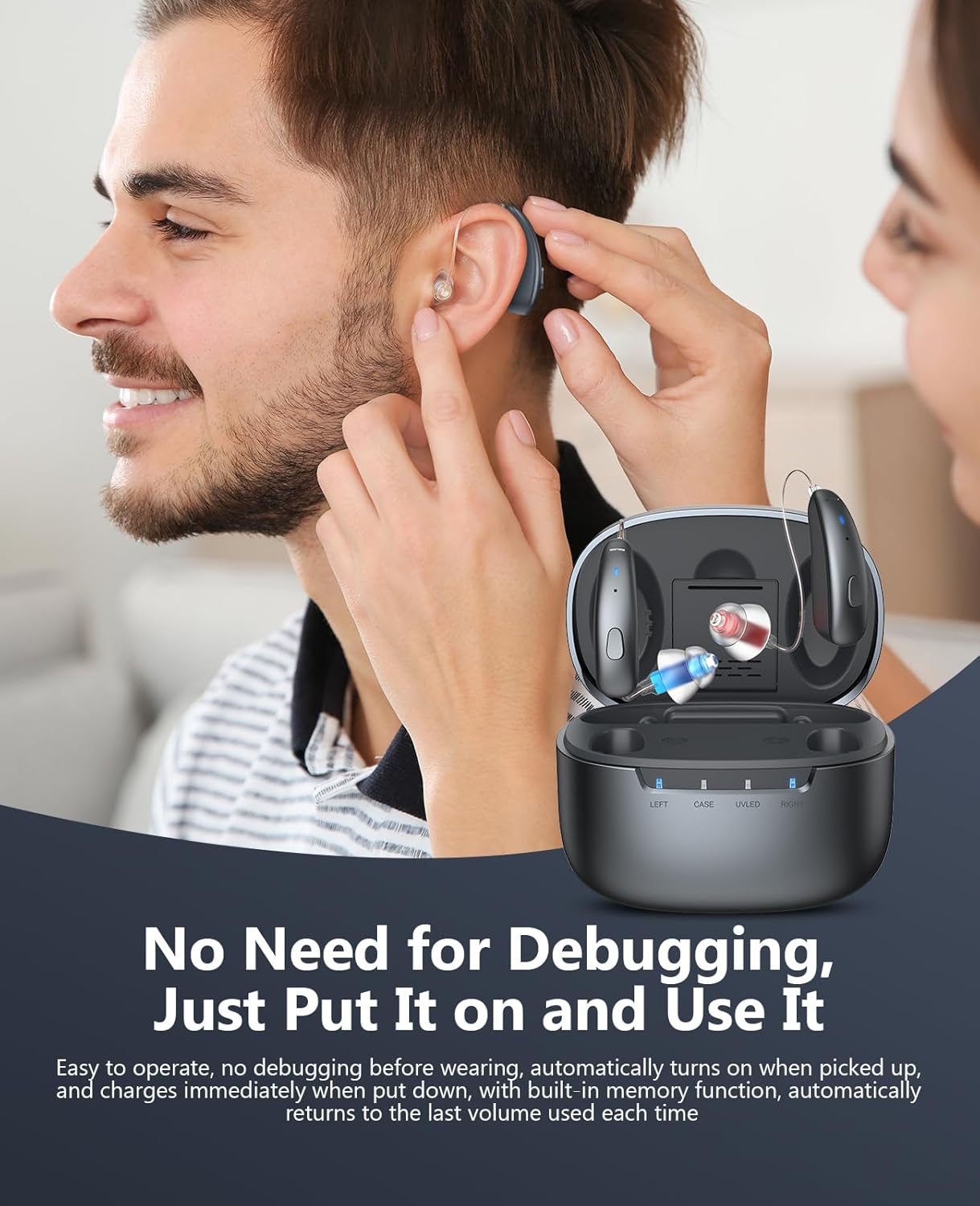 Rechargeable Behind-the-Ear Hearing Aids – Comfortable & Clear Sound Amplification
