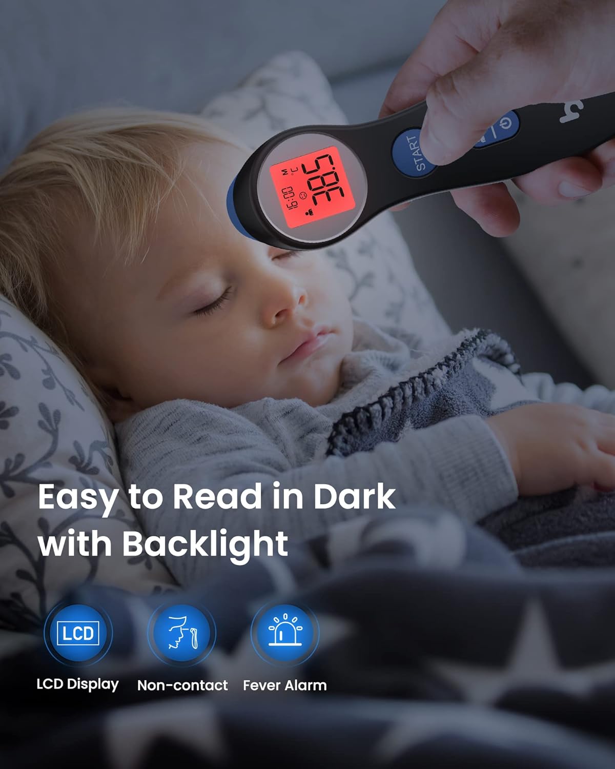 Precise Non-Contact Forehead Thermometer for Families