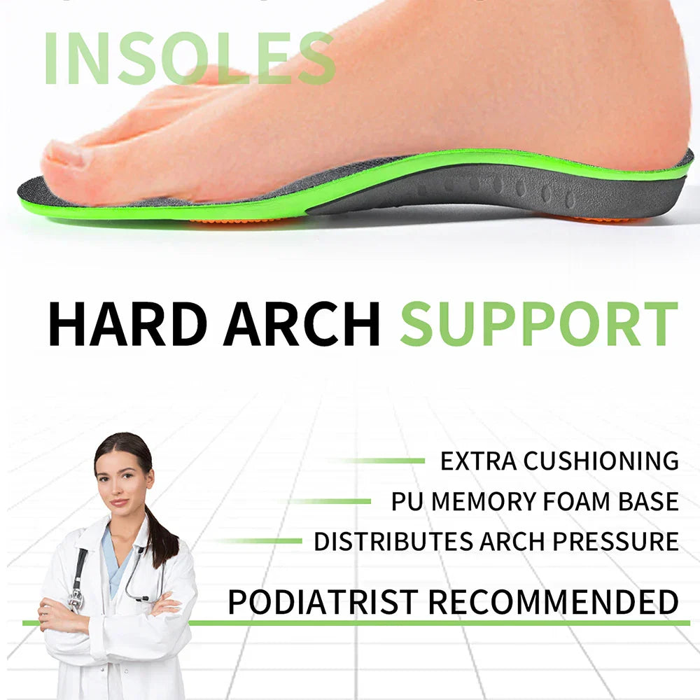 Sports Insoles for Superior Support, Shock Absorption & Comfort