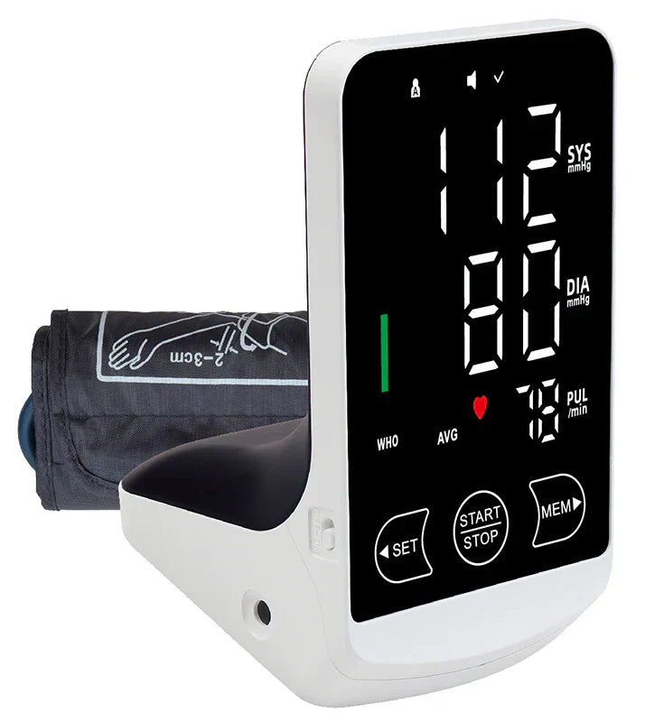 Voice-Activated Blood Pressure Monitor with LCD Display