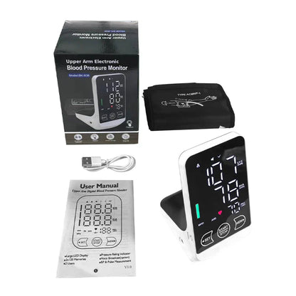 Voice-Activated Blood Pressure Monitor with LCD Display