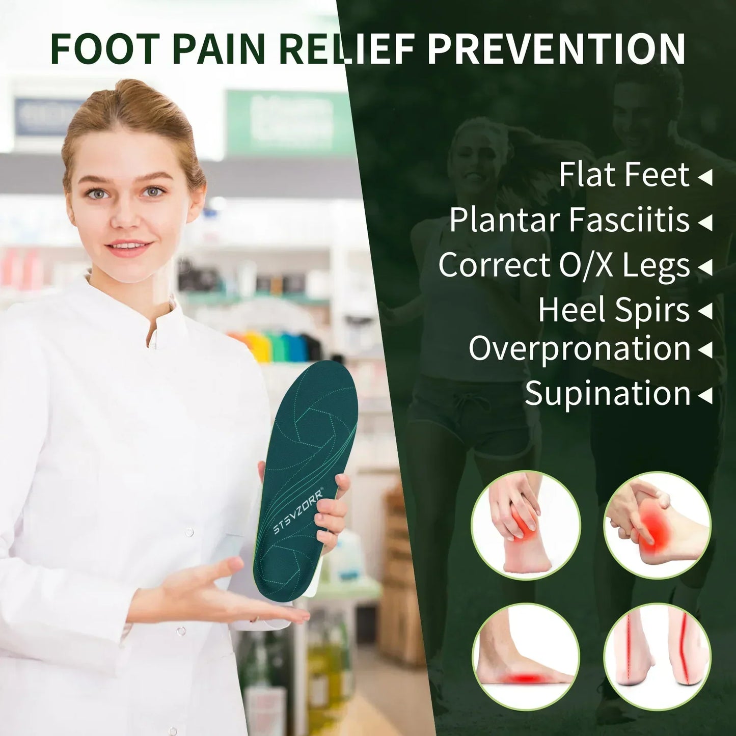 Supportive Orthopedic Insoles for Comfort and Performance