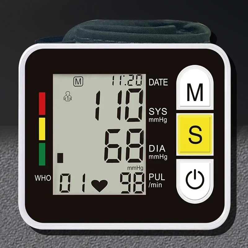 Portable Wrist Blood Pressure and Pulse Monitor