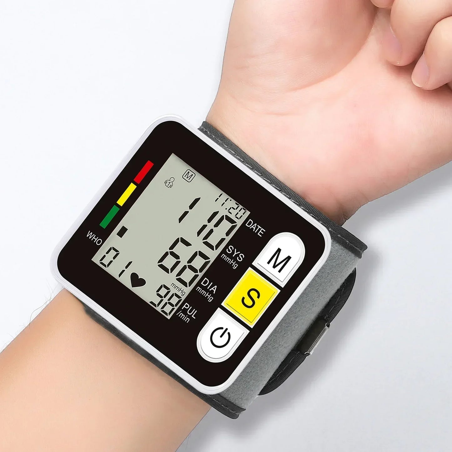 Portable Wrist Blood Pressure and Pulse Monitor
