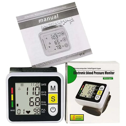 Portable Wrist Blood Pressure and Pulse Monitor