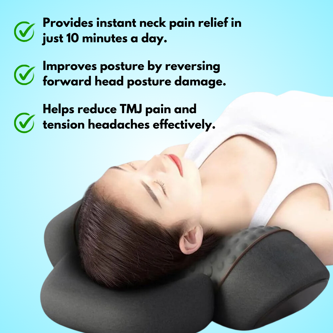Clouddrum Massage Pillow – Neck Support & Comfort